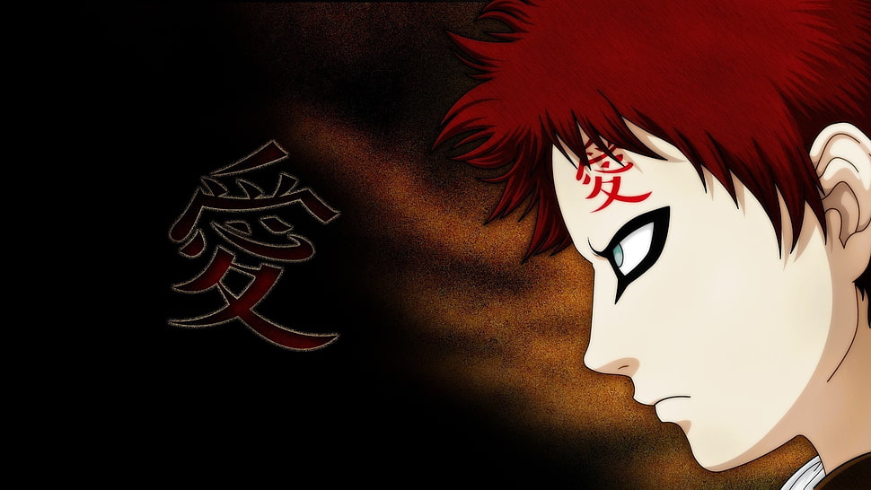 Naruto Gaara of the sand digital wallpaper, Naruto Shippuuden, Gaara, tattoo, redhead HD wallpaper