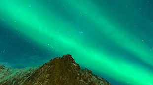 green aurora borealis, Northern Lights, Aurora Borealis