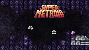 Super Metroid game application screenshot, Super Metroid, Samus Aran, Metroid, retro games HD wallpaper
