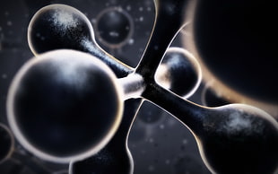 close up photograph of molecules HD wallpaper