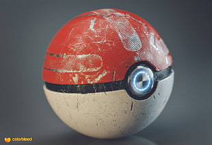 Pokémon, Poké Balls, simple background, video games