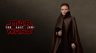 Star Wars: The Last Jedi wallpaper, Star Wars: The Last Jedi, Princess Leia, Carrie Fisher, deceased HD wallpaper