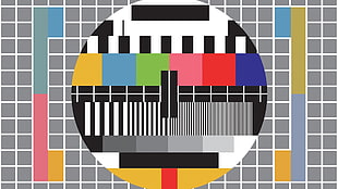 TV test card, test patterns, TV