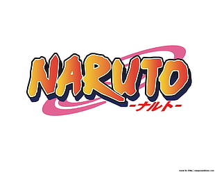 Naruto logo, Naruto Shippuuden, logo, anime, white background
