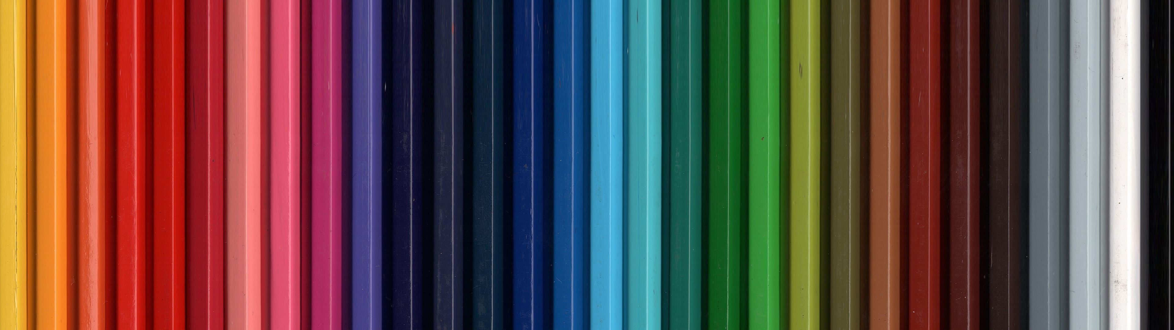 SMPTE color bar, multiple display, pencils
