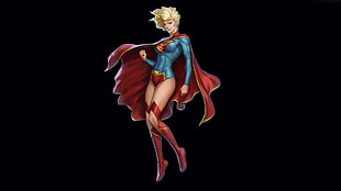 Supergirl digital wallpaper
