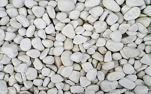 white stone lot, pebbles, nature, stones, texture HD wallpaper