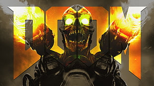 Doom digital wallpaper, Doom (game), Doom 4 HD wallpaper