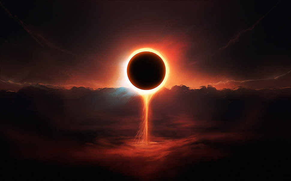 total lunar eclipse wallpaper, eclipse , planet HD wallpaper