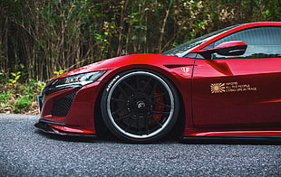 red coupe, Speedhunters, car, vehicle, Honda
