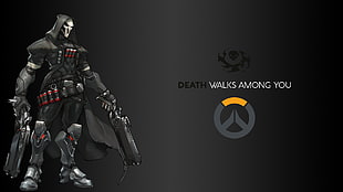 Death Walks Among You wallpaper, Blizzard Entertainment, Overwatch, video games, logo