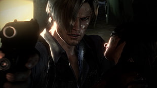 man in black top wallpaper, Resident Evil 6