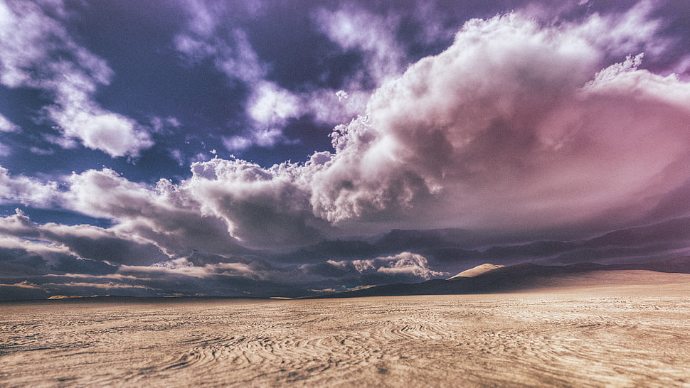 white cloudy sky HD wallpaper