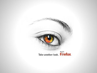 red and yellow contact lens, Mozilla Firefox, logo, open source, Browser HD wallpaper