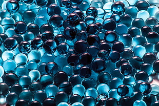 black and blue ball lot HD wallpaper