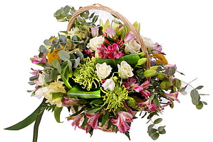 assorted color flower bouquet