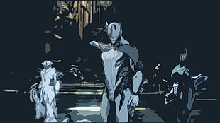 action character digital wallpaper, Warframe, Nyx (Warframe), Frost (Warframe), Excalibur (Warframe)