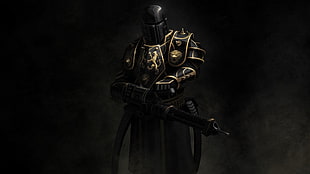 knight poster, cyberpunk, E.Y.E: Divine Cybermancy HD wallpaper