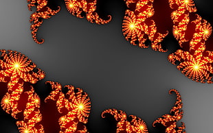 brown multicolored decors