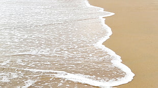 sea, beach, sand, water HD wallpaper