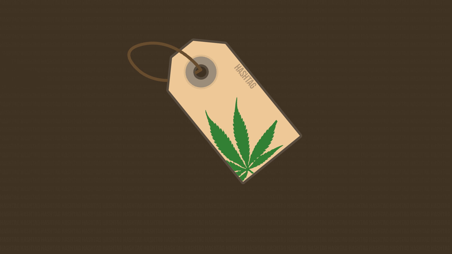 white and green tag, hashtags, cannabis