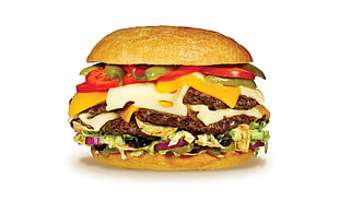 hamburger with cheese HD wallpaper