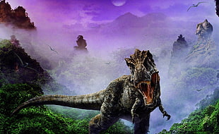Tyrannosaurs Rex graphics poster