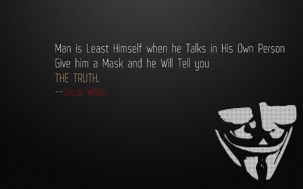 Oscar Wilde quotes on black surface HD wallpaper