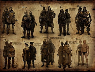 knight armor illustration HD wallpaper