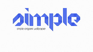 Simple logo, origami, simple HD wallpaper