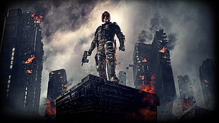Dr. Dredd illustration, movies, Dredd, Judge Dredd HD wallpaper