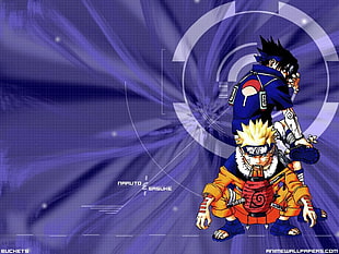 Naruto illustration, Naruto Shippuuden, Uchiha Sasuke, Uzumaki Naruto