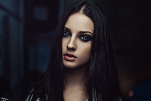 woman's face, Alla Berger, Georgy Chernyadyev, women, model
