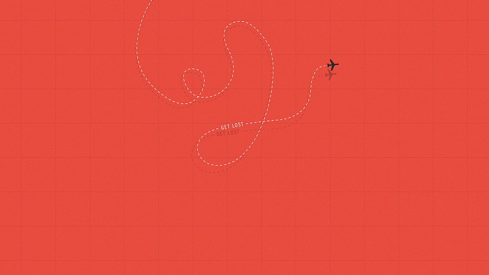 black airplane illustration, abstract, minimalism, aircraft, lines HD wallpaper