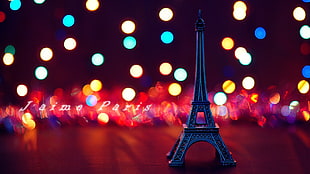 bokeh photography of Eiffel Tower, Paris mini figure