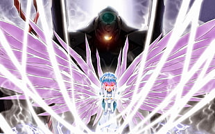 Neon Genesis Evangelion anime still, anime, Neon Genesis Evangelion, Ayanami Rei, EVA Unit 00 HD wallpaper
