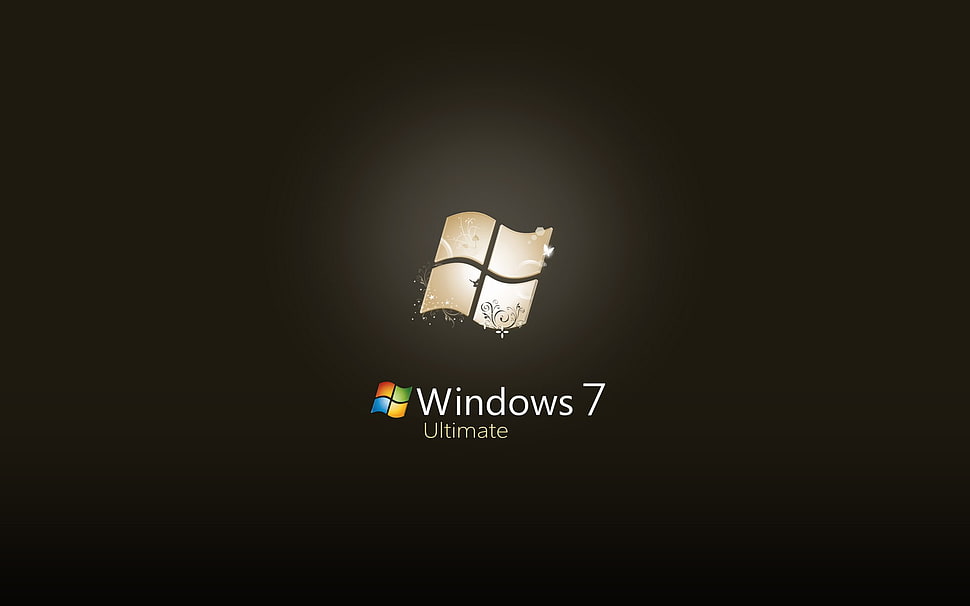 Windows 7 Ultimate logo illustration, Windows 7, operating systems, Microsoft Windows HD wallpaper