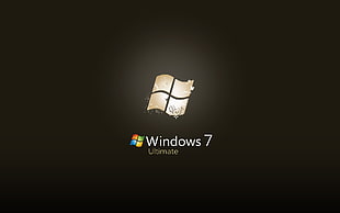 Windows 7 Ultimate logo illustration, Windows 7, operating systems, Microsoft Windows HD wallpaper