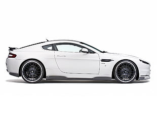 white Aston Martin V12