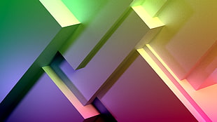 multicolored wallpaper, rainbows, geometry, square, abstract HD wallpaper