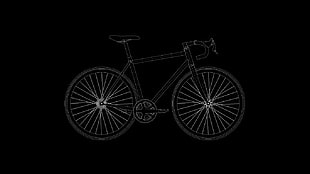 bicycle illustration, bicycle, vehicle, minimalism