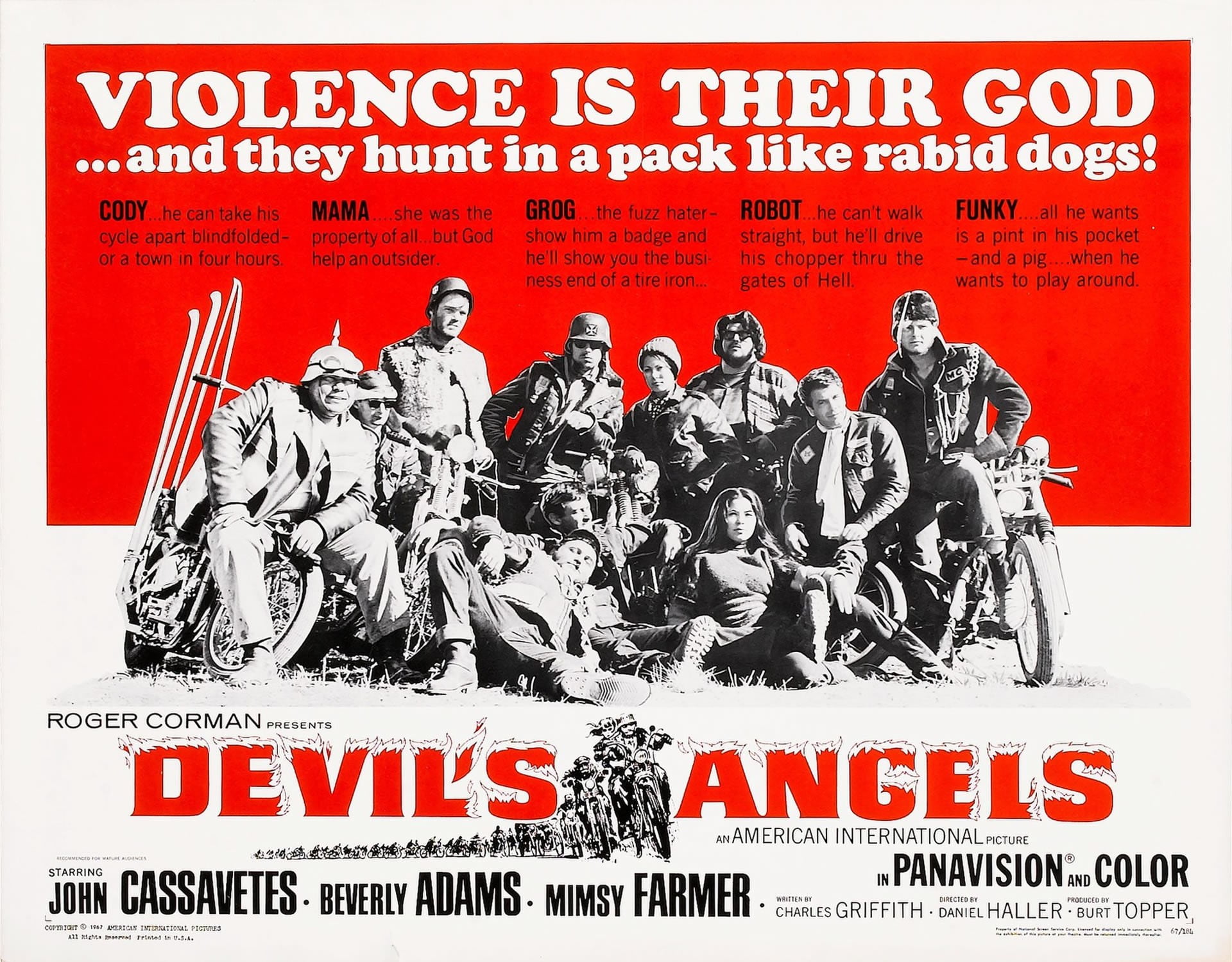 Devil's Angels poster, Devil's Angels, Film posters, B movies