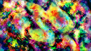 abstract painting, abstract, LSD, trippy, psychedelic