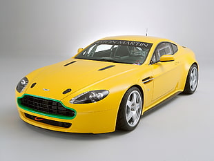 yellow sports car HD wallpaper