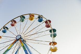 close up photo of multicolored ferriswheel HD wallpaper