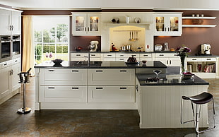 fully furnished kitchen with appliance