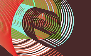 spiral illustration HD wallpaper