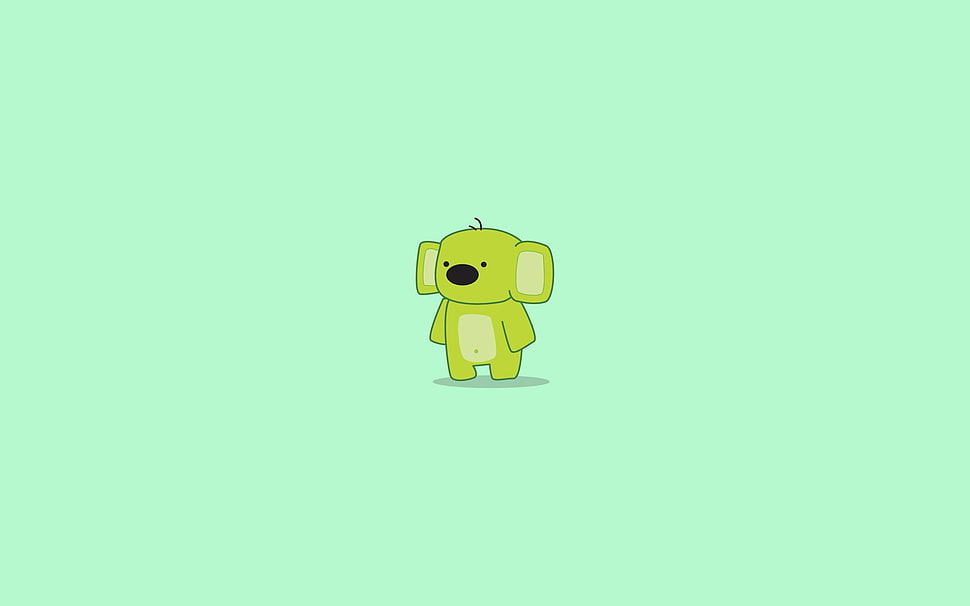 yellow puppy illustration HD wallpaper