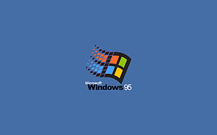 Microsoft Windows 95 digital wallpaper, minimalism, Windows 95, operating systems, Microsoft Windows
