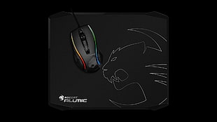 black Roccat Alumic gaming mouse, technology, Roccat